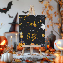 Halloween Party Spooky Verjaardag Kaart en Gift Si Poster