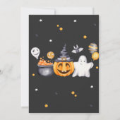 Halloween Party Spooky Verjaardag Time Capsule Kaa Kaart (Achterkant)