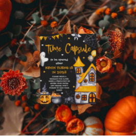 Halloween Party Spooky Verjaardag Time Capsule Sig Poster