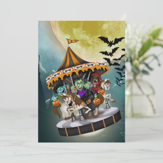 Halloween Party - SRF Kaart (Staand voorkant)