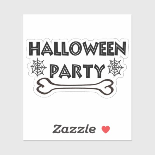 Halloween Party Sticker (Vel)