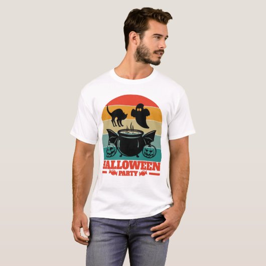 Halloween party t-shirt (Voorkant volledig)