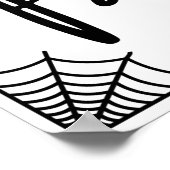 Halloween Party this way arrow right Poster (Hoek)