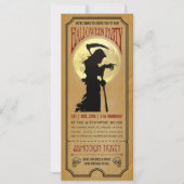 Halloween Party Ticket Invitation Kaart (Voorkant)