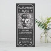 Halloween Party Ticket Uitnodigingen Psychedelic (Staand voorkant)
