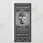 Halloween Party Ticket Uitnodigingen Psychedelic (Voorkant)