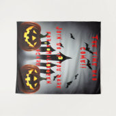 Halloween Party Time Doe mee als je durft Wandkleed (Voorkant (horizontaal))