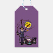 Halloween Party Time in Paars Cadeaulabel (Achterkant)