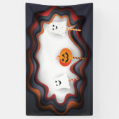 Halloween Party "Treat or Trick" Fun Cast Spandoek (Verticaal)