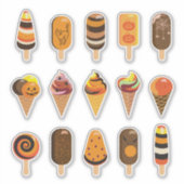 Halloween Party "Treat or Trick" IJs lekker Sticker (Voorkant)