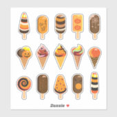 Halloween Party "Treat or Trick" IJs lekker Sticker (Vel)