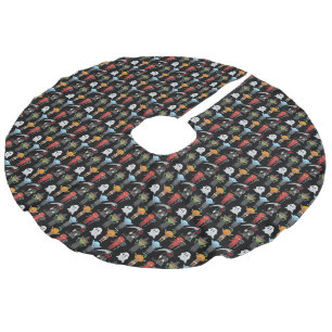 Halloween Party Tree Skirt Imitatie Linnen Kerstboom Kleed