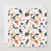 Halloween Party Trendy Design Save The Date (Achterkant)