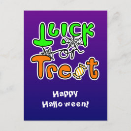 Halloween Party Trick or treat Briefkaart