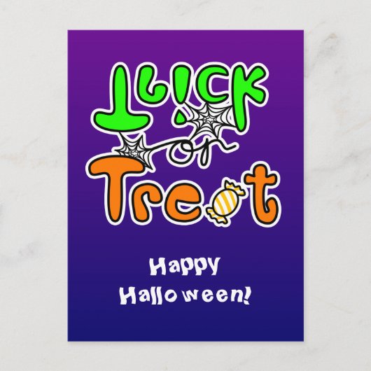 Halloween Party Trick or treat Briefkaart (Voorkant)