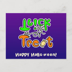 Halloween Party Trick or treat Briefkaart