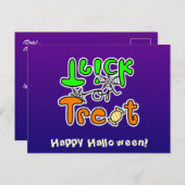 Halloween Party Trick or treat Briefkaart (Voorkant / Achterkant)