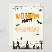 Halloween Party Trick or treat Invitation Kaart (Voorkant)