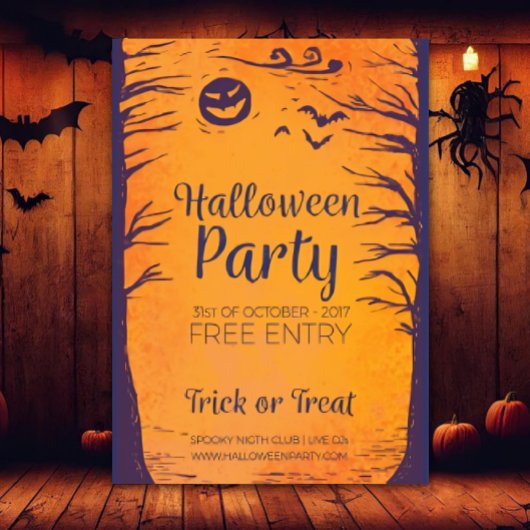 Halloween Party Trick or Treat Invitations Kaart