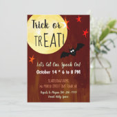 Halloween Party Trick or treat Kaart (Staand voorkant)
