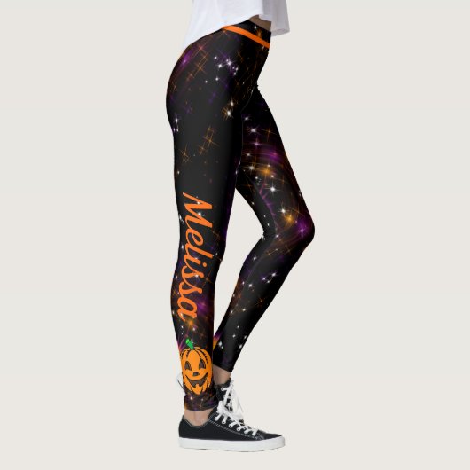 Halloween Party trick or treat Leggings Pompoen (Rechts)