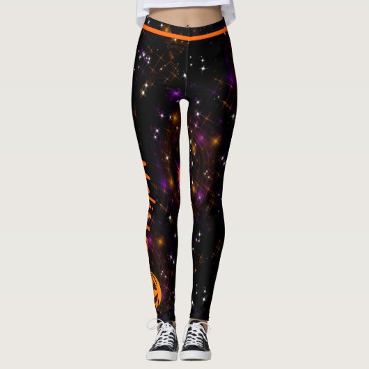 Halloween Party trick or treat Leggings Pompoen (Voorkant)