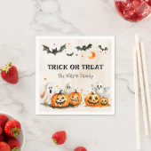 Halloween Party Trick or treat Pumpkin Ghost Servet (Insitu)