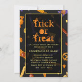 Halloween party trick or treat Spooktacular bash Kaart (Voorkant)