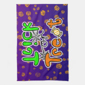 Halloween Party Trick or treat Theedoek (Verticaal)