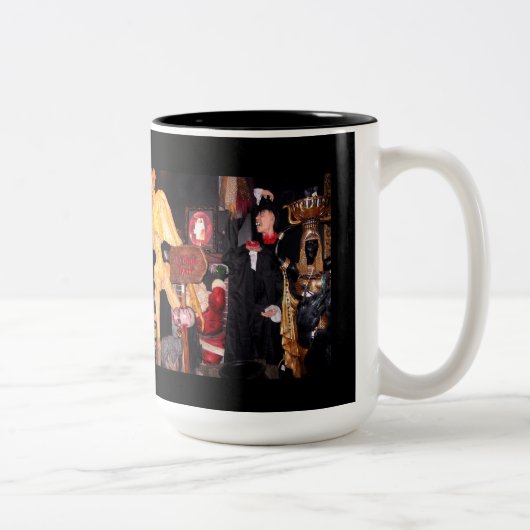 Halloween party tweekleurige koffiemok (Rechts)