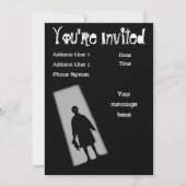Halloween Party Twilight Zone Invitation Kaart (Voorkant)