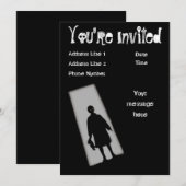 Halloween Party Twilight Zone Invitation Kaart (Voorkant / Achterkant)