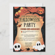 Halloween Party Typografie Modern Instant Download
