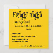 Halloween Party Uil Uitnodigingen (Achterkant)