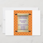 Halloween party-uitgang en breng je hond mee kaart (Achterkant)