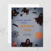 Halloween party-uitnodiging (Voorkant / Achterkant)