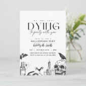 Halloween Party Uitnodiging (Staand voorkant)