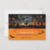 Halloween party-uitnodiging bedankkaart (Voorkant)