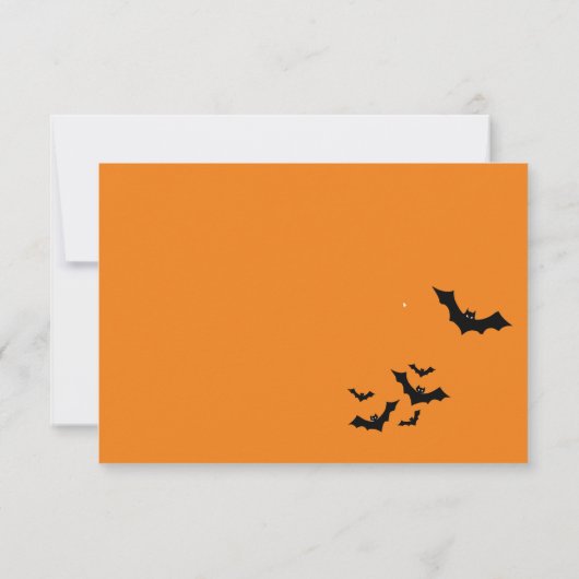 Halloween party-uitnodiging bedankkaart (Achterkant)