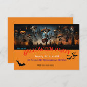 Halloween party-uitnodiging bedankkaart (Voorkant / Achterkant)