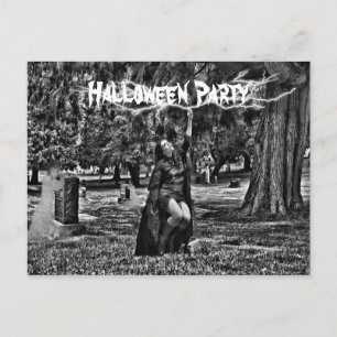 Halloween party uitnodiging briefkaart