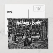 Halloween party uitnodiging briefkaart (Voorkant / Achterkant)