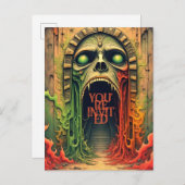 Halloween Party Uitnodiging Briefkaart (Voorkant / Achterkant)