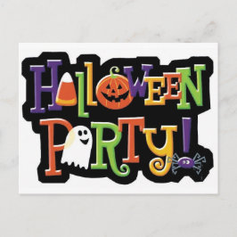 Halloween Party Uitnodiging Briefkaart