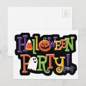 Halloween Party Uitnodiging Briefkaart (Voorkant / Achterkant)