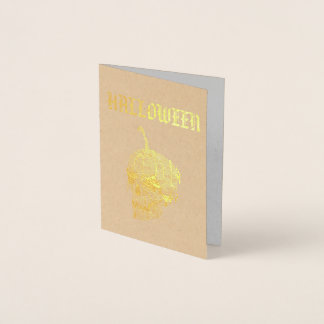 Halloween party-uitnodiging folie kaarten