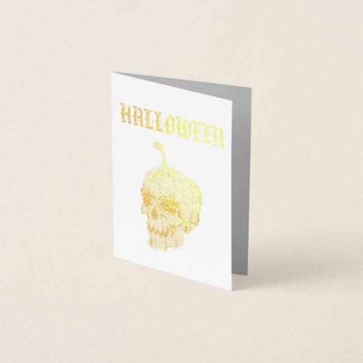 Halloween party-uitnodiging folie kaarten (Voorkant)