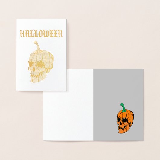 Halloween party-uitnodiging folie kaarten (Display)