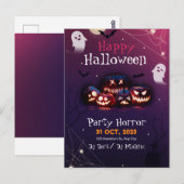 Halloween Party Uitnodiging, Horror Party Hallowee Briefkaart (Voorkant / Achterkant)