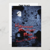 Halloween party-uitnodiging kaart (Voorkant / Achterkant)